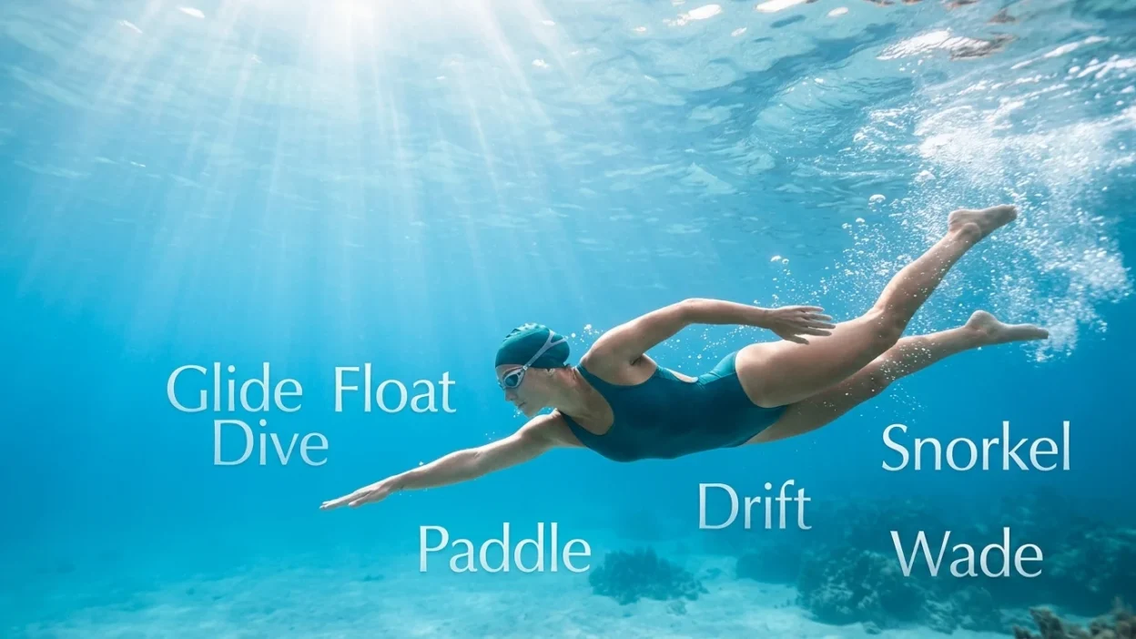 Synonyms for Swim