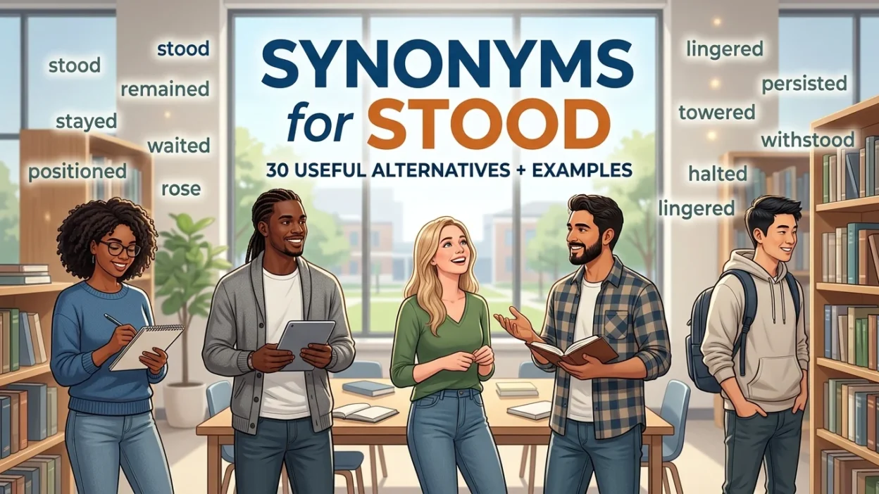 Synonyms for Stood